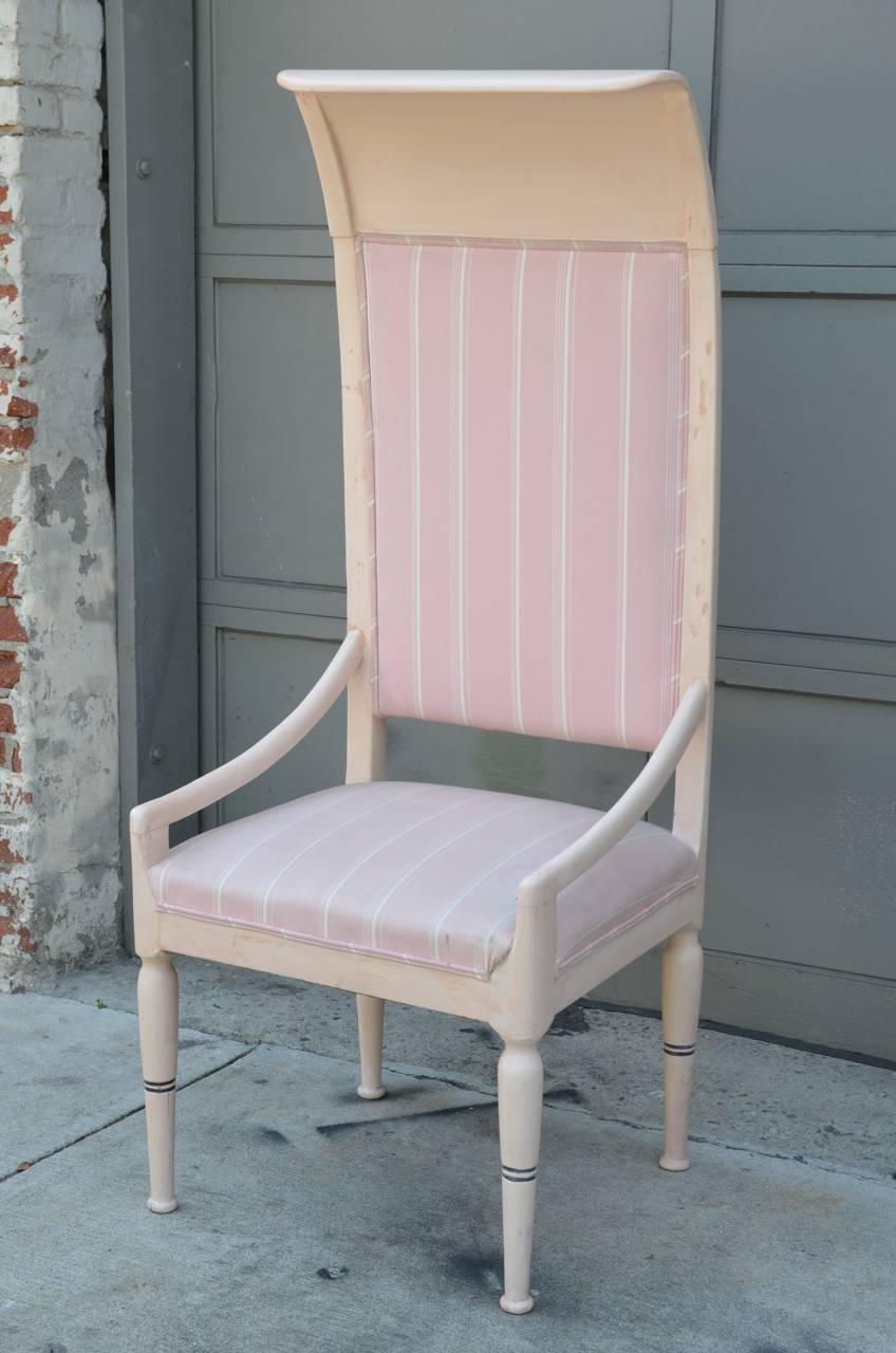 Whimsical Viennese Secessionist High Back Chair In Good Condition In Los Angeles, CA