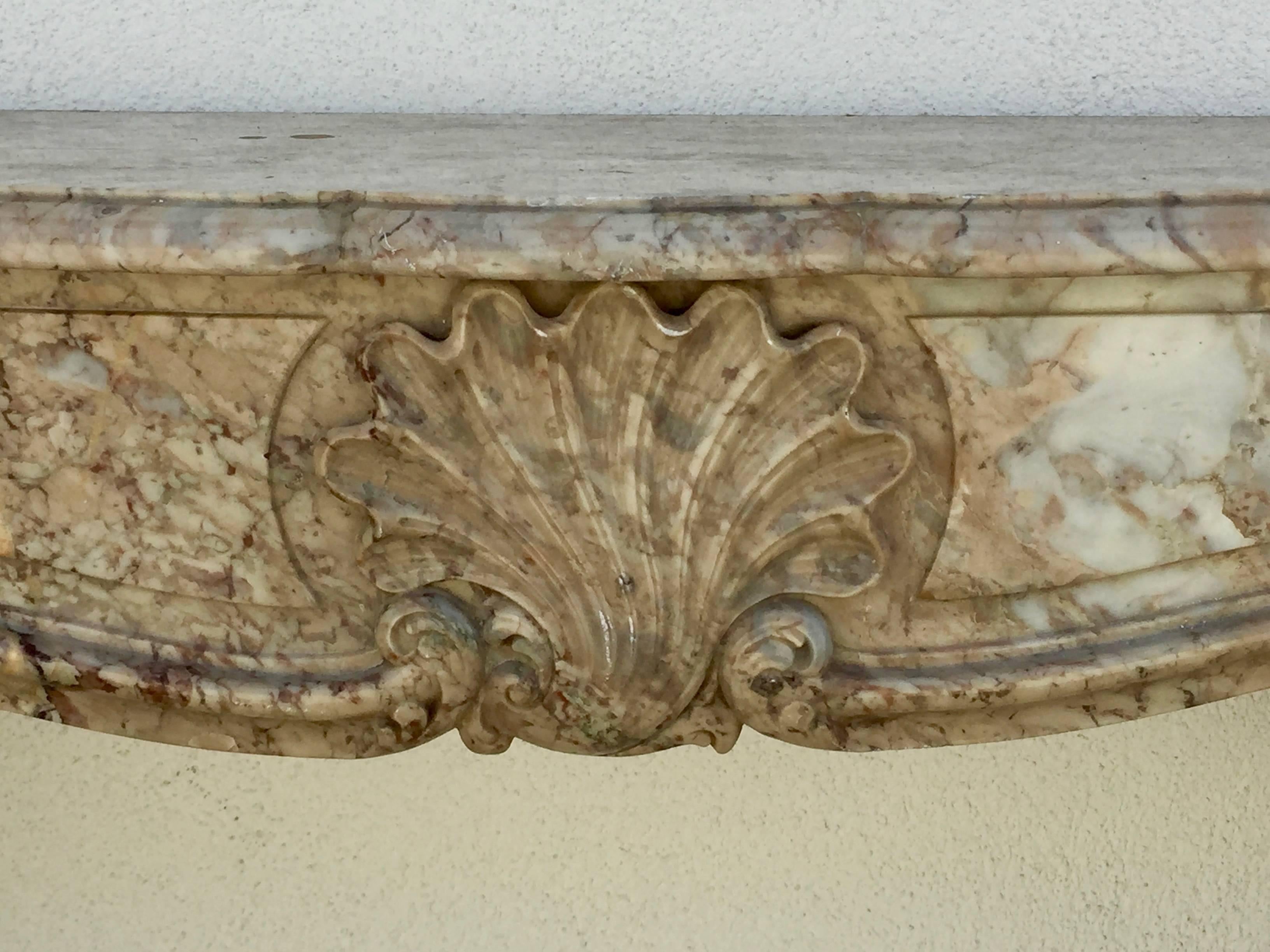 Stunning Louis XV French Marble Mantel 2