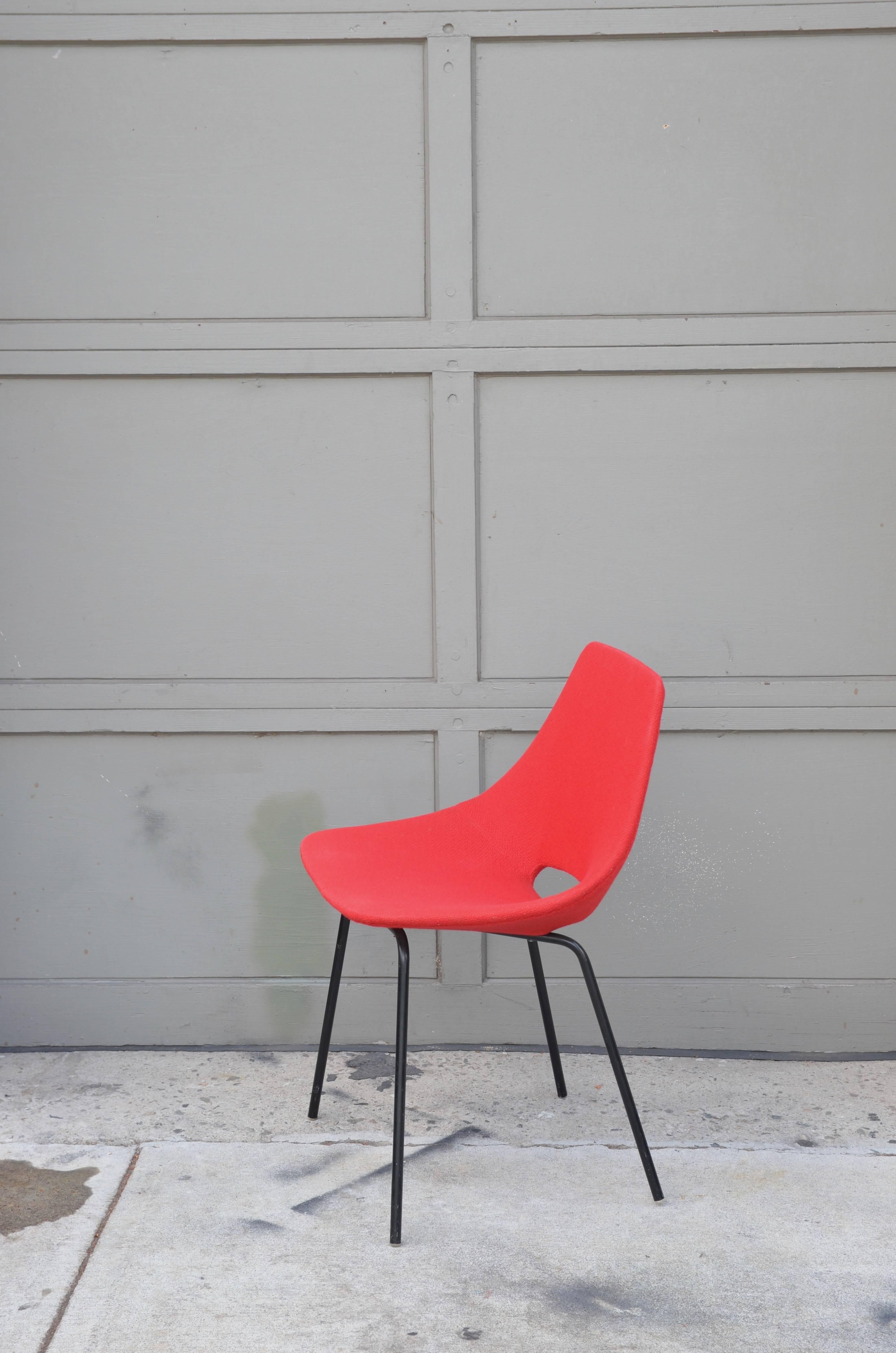 Modern Pair of Tonneau Chairs by Pierre Guariche