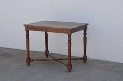Architectural French Oak Center or Game Table
