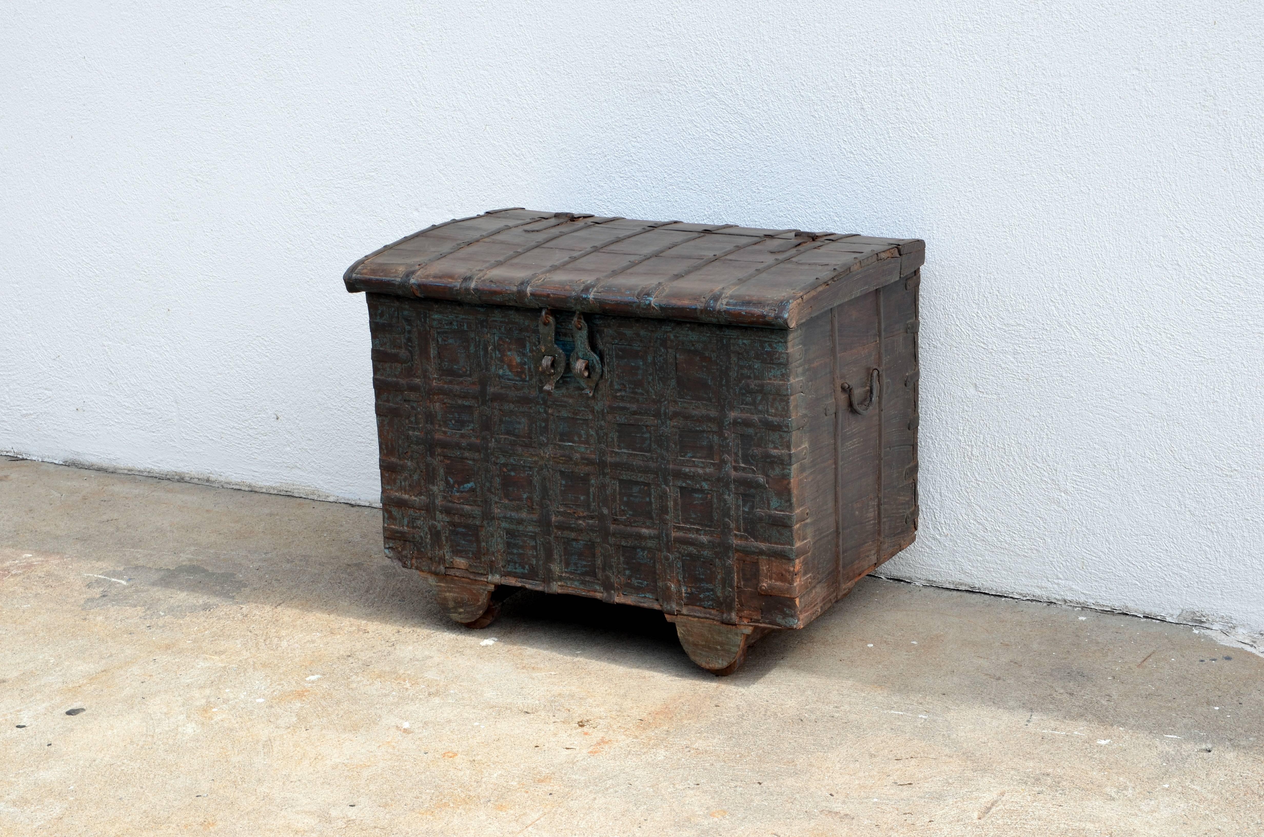 Indian Weathered Bronze Clad Wood Trunk