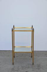 Chic Gilt Two-Tier Side Table by Maison Baguès