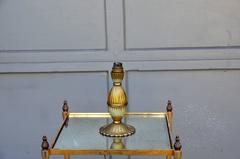 Small Gilt Bronze Table Lamp in the Style of Sue et Mare