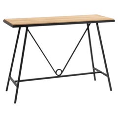 Outdoor 'Trapèze' Teak Console by Design Frères