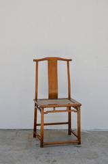 Elegant Antique Chinese Yoke-Back Side Chair