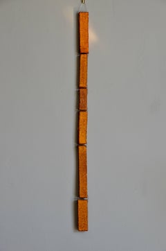 Atemberaubende brutalistische hängende Terrakotta-Wandteppiche von Stan Bitters