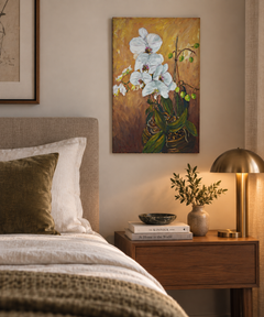 Orchid, Oil on canvas, by Patrice Guiraud