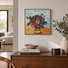 Flower bouquet, Oil on canvas, by Patrice Guiraud, 2019