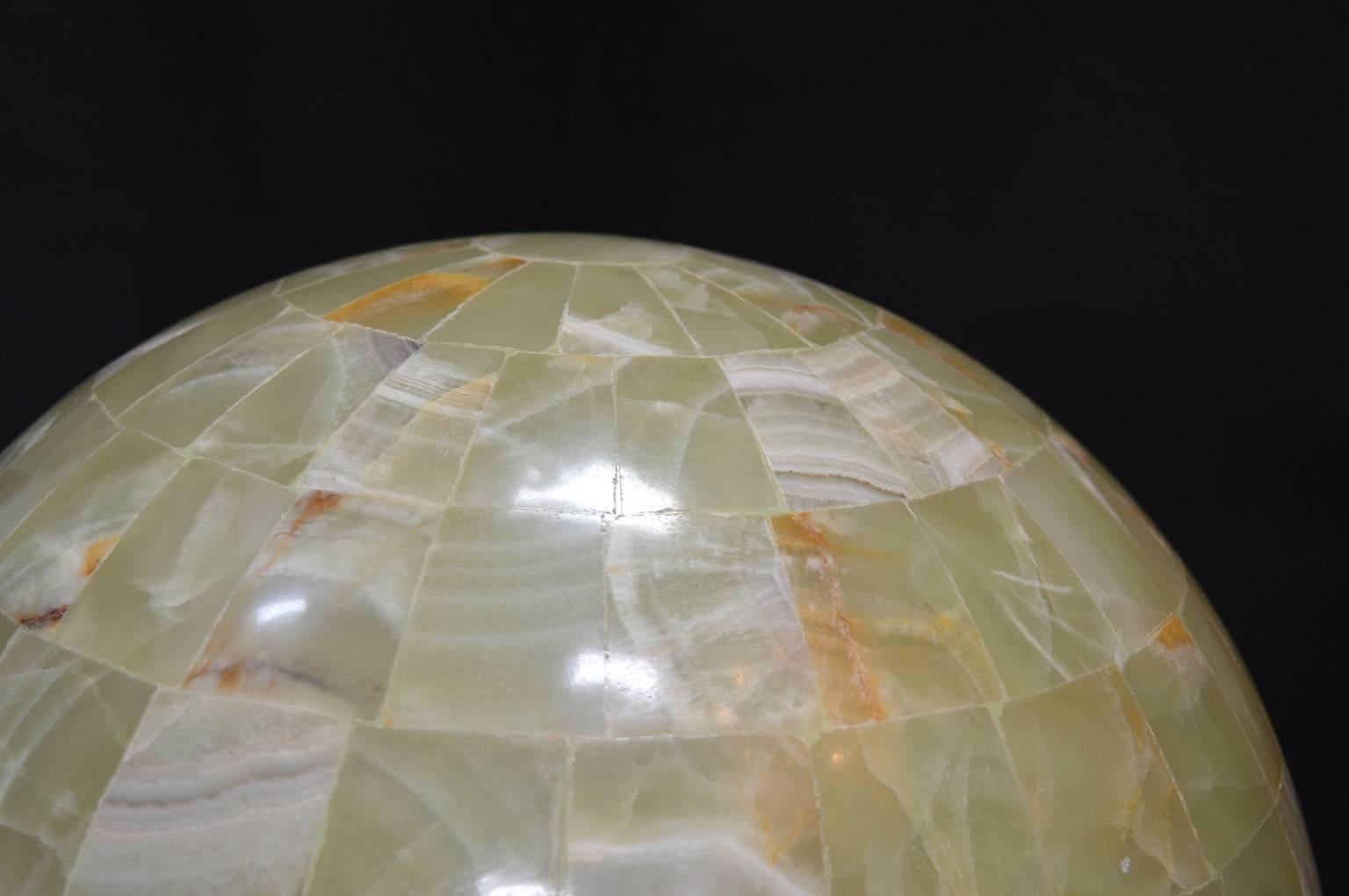 onyx globe lamp