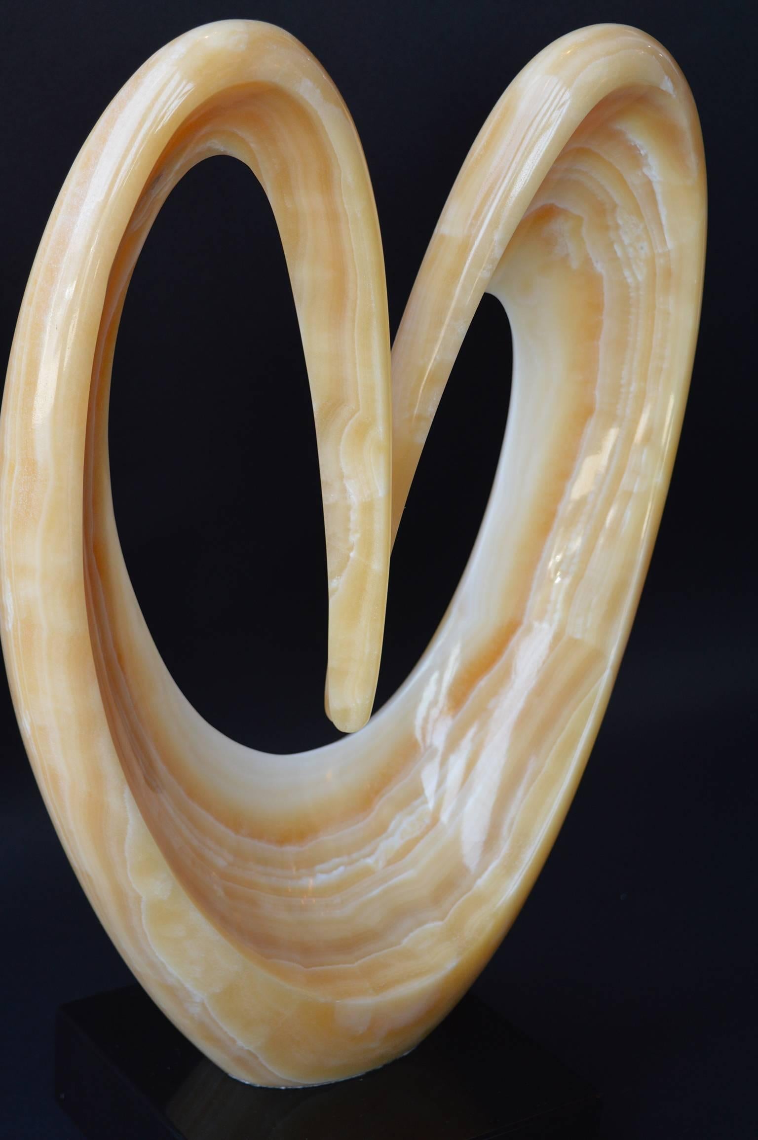 free-form Onyx sculpture.