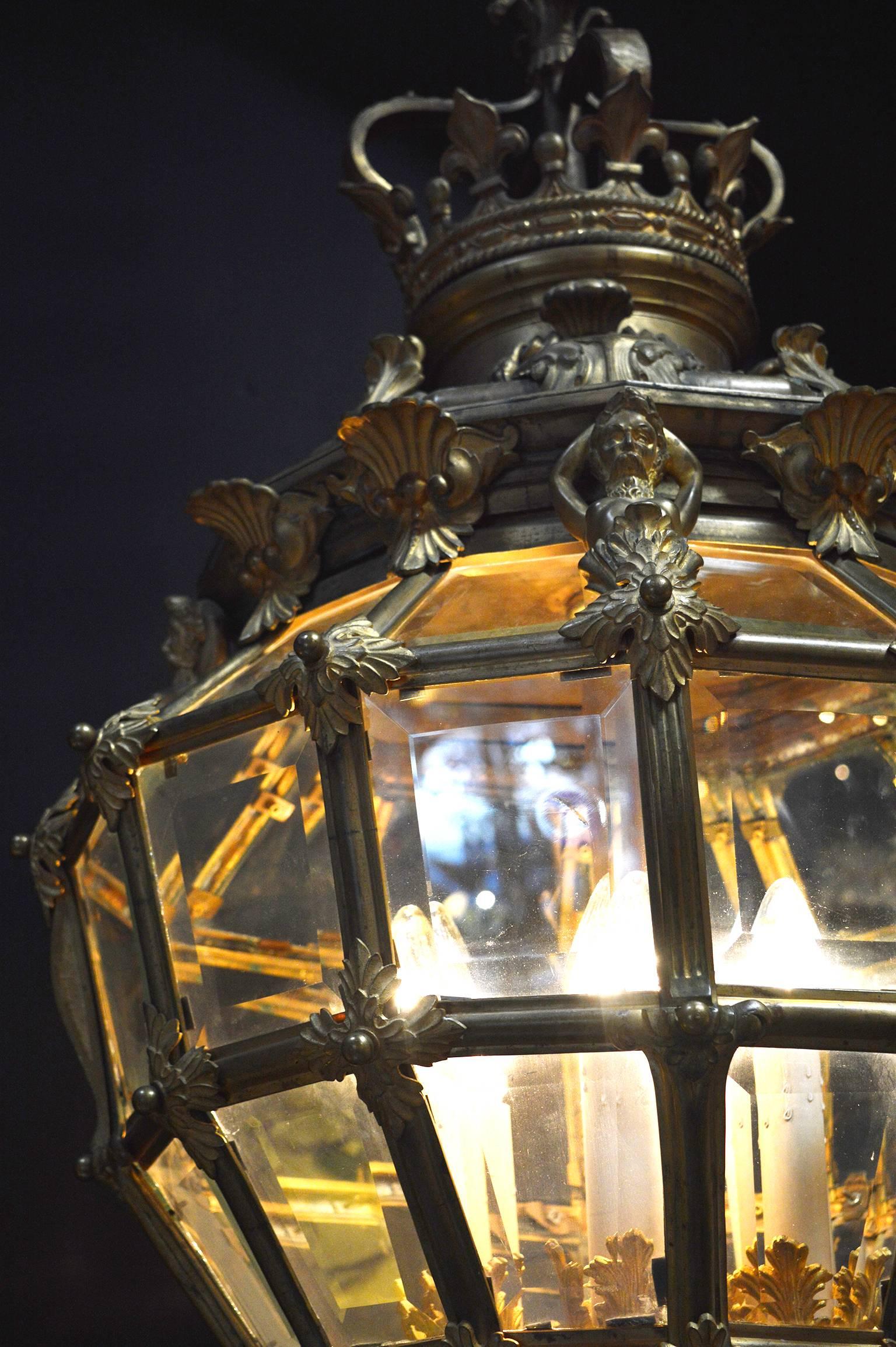 Napoleon III Gilt Bronze Lantern 1