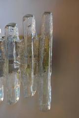 Murano Glass and Brass Sconces