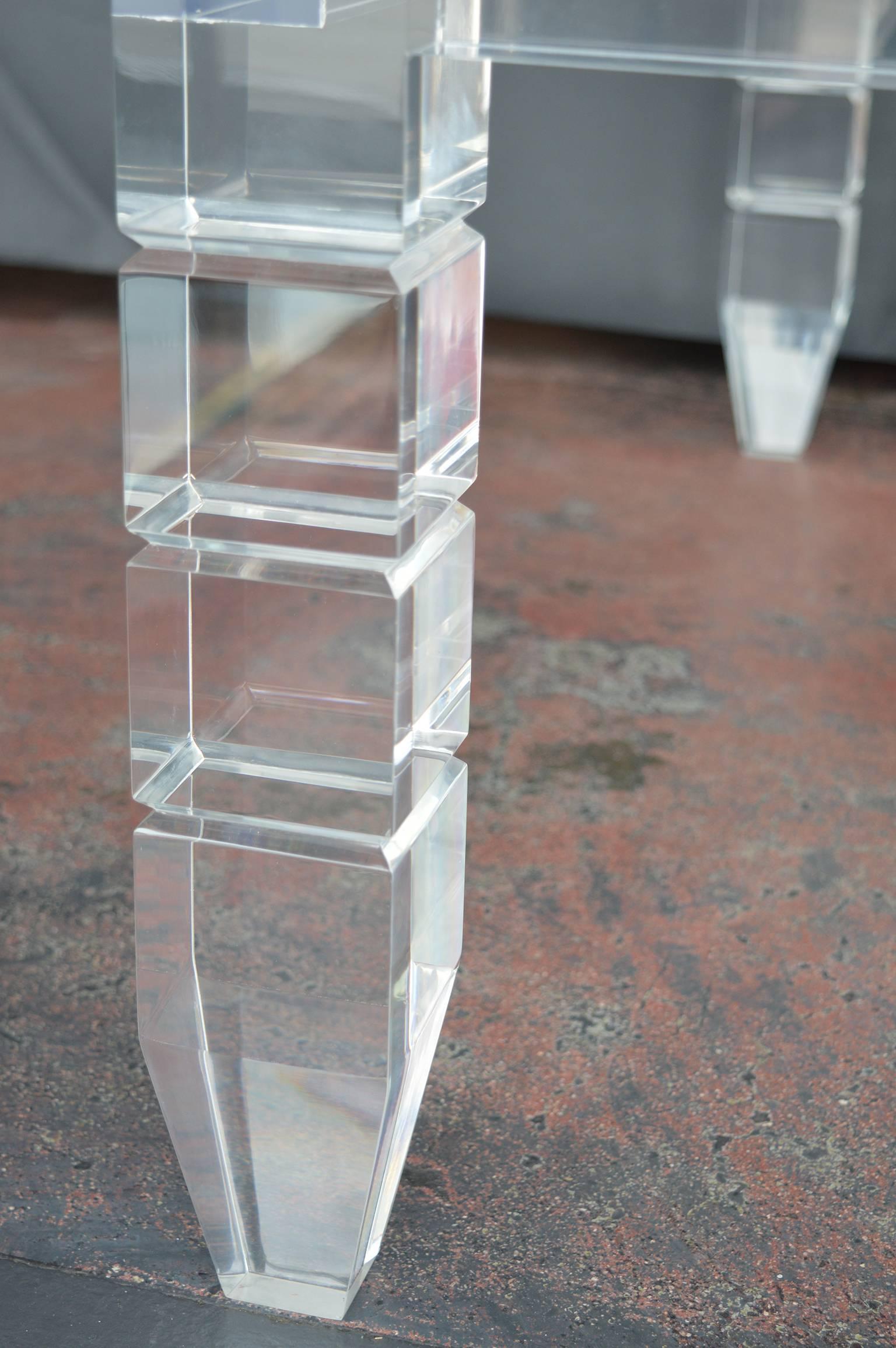 American Grand Lucite Cocktail Table