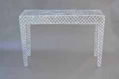 Pair of Scallop Mirrored Consoles