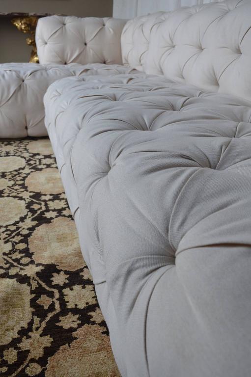 Large Tufted Sofa at 1stDibs