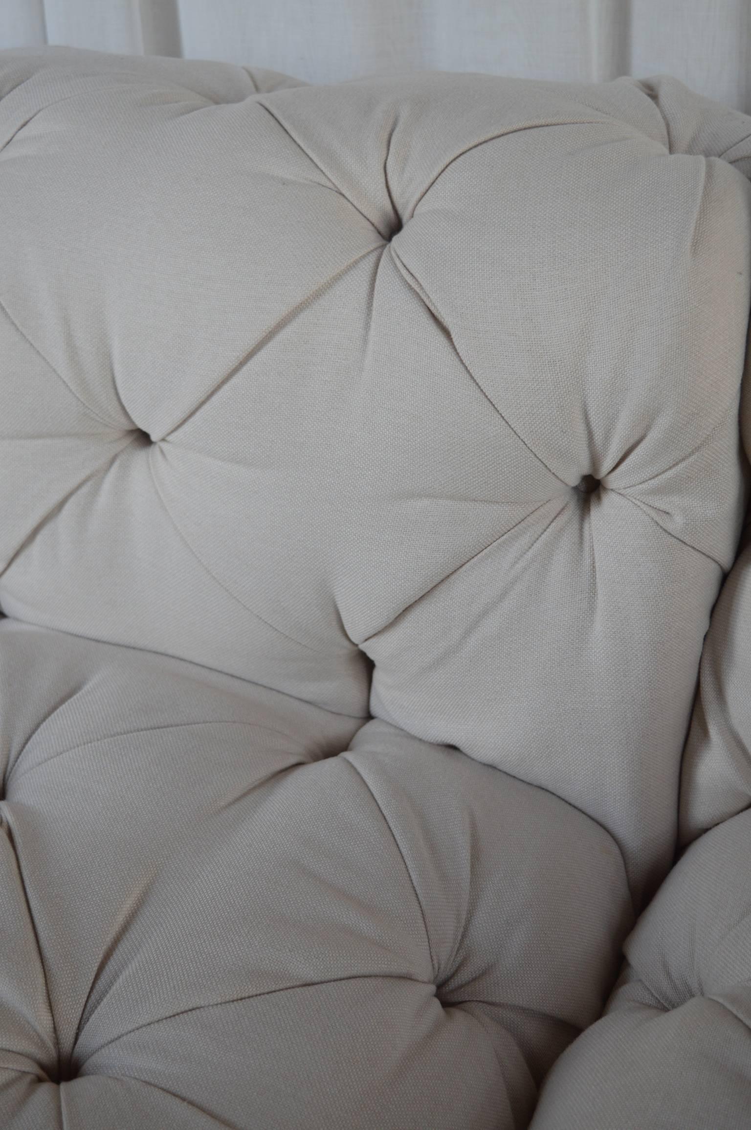 large tufted couch