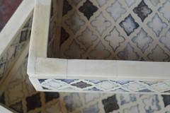 Set of Two-Tiled Bone Trays