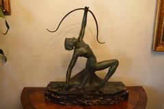 Art Deco Bronze Archer Statue