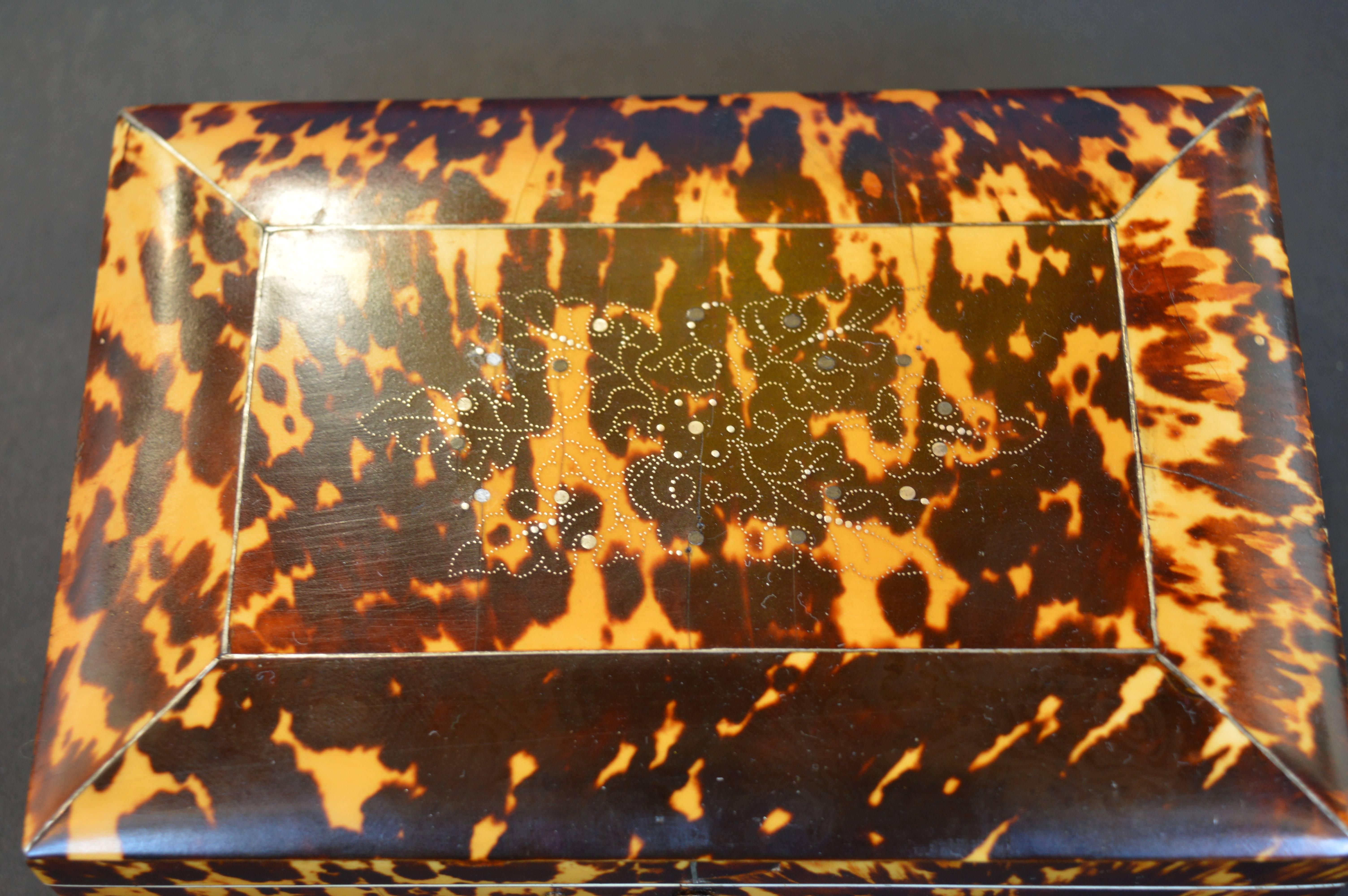 Collection of Six 19th Century Tortoise Shell Boxes 5