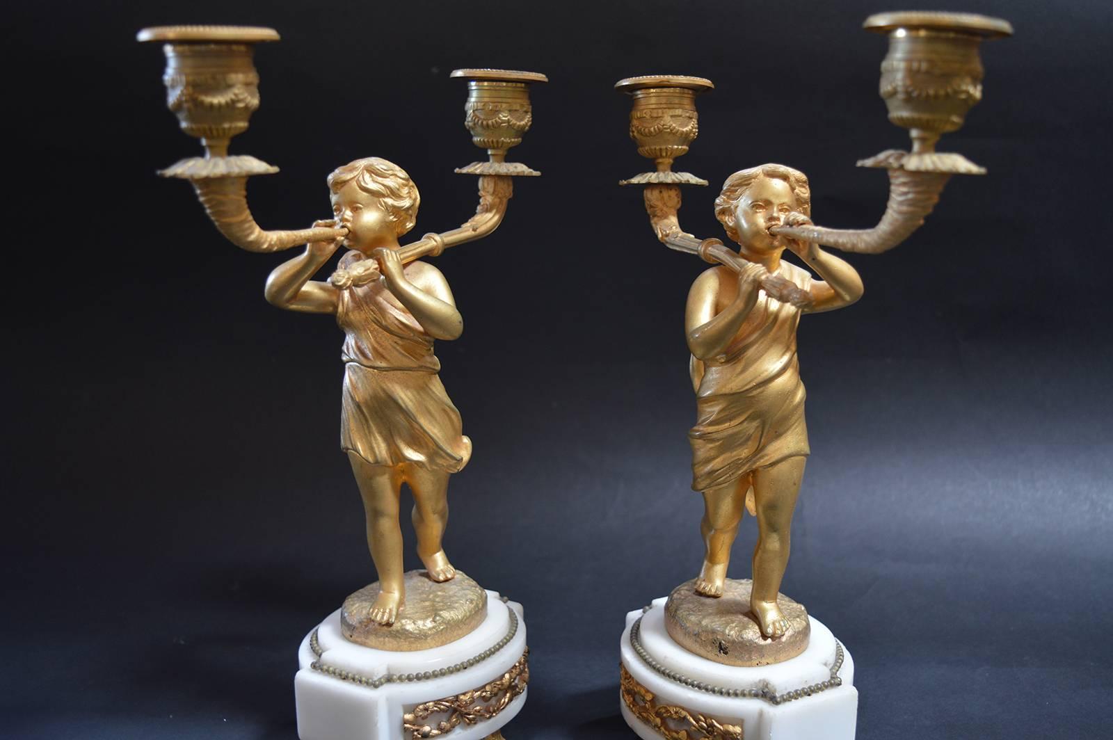 Bronze Ensemble d'horloges françaises du XIXe siècle en vente