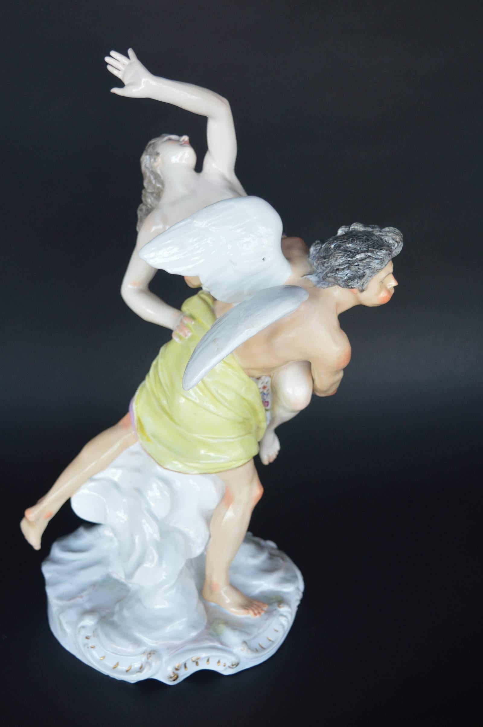 Allemand Ensemble de deux sculptures en porcelaine en vente