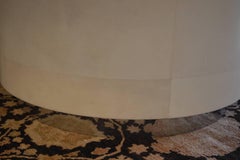 Large Round Parchment Dining Table