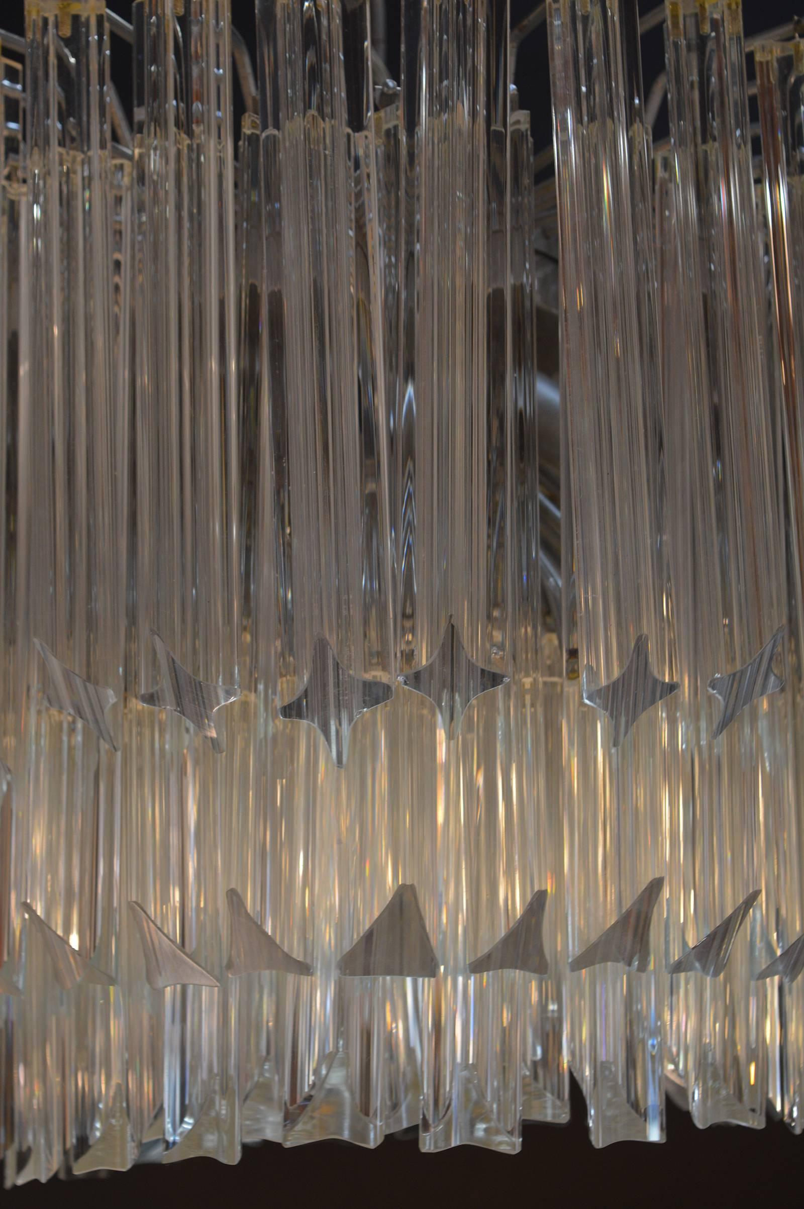 Stacked Venini chandelier.