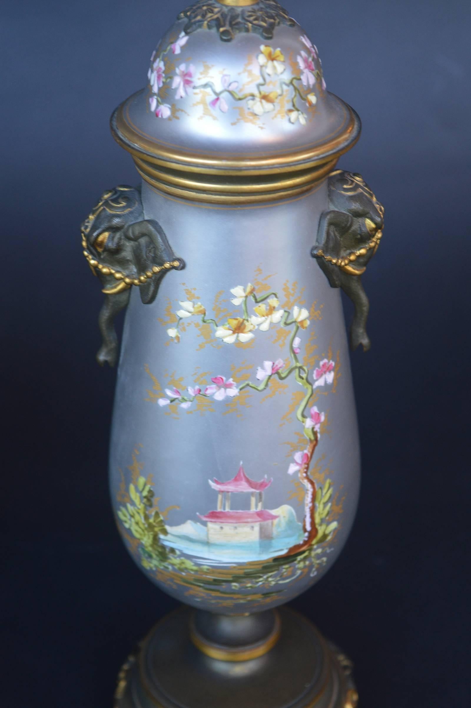 Small French Chinoiserie Clock Set For Sale 4