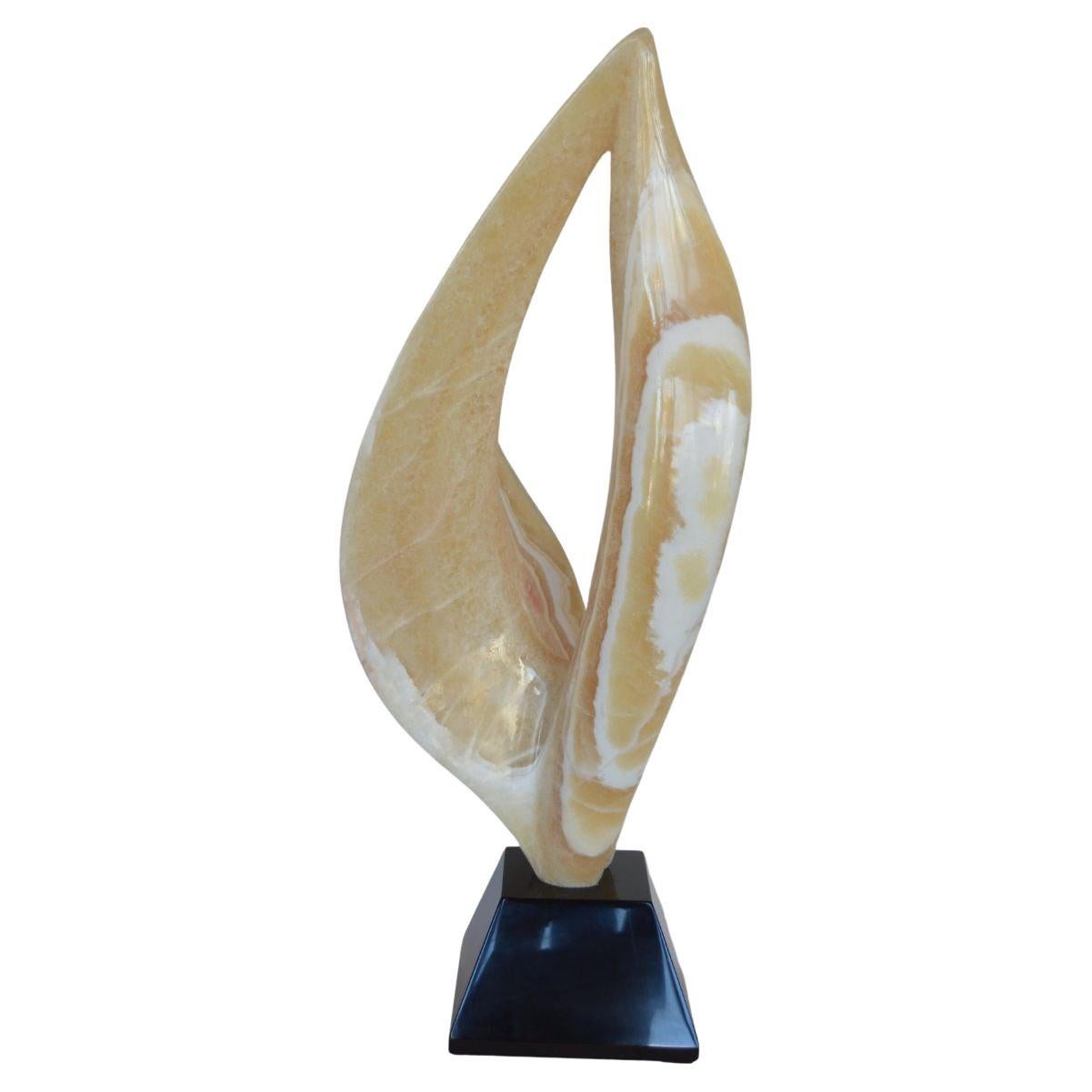 Onyx Flame Sculpture For Sale