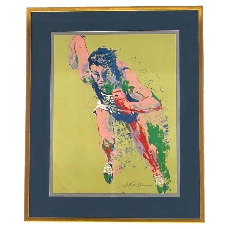 Leroy Neiman Olympic Runner Print For Sale