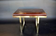 Pair of Oak Parquet Topped End Tables