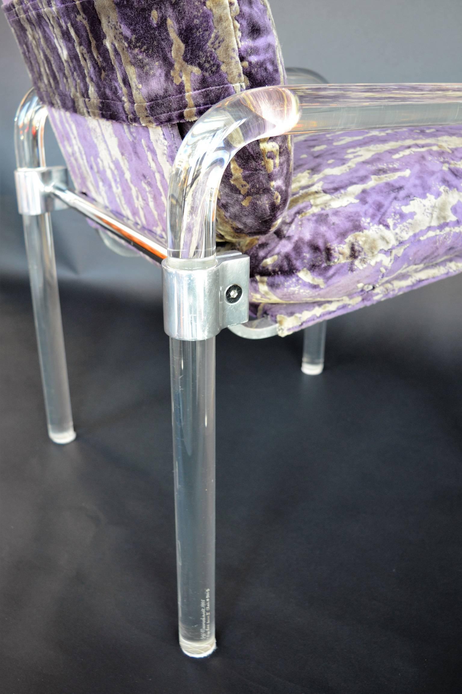 20ième siècle Paire de chaises «ipe Line Series ii Chairs » en Lucite moulée de Jeff Messerschmidt en vente