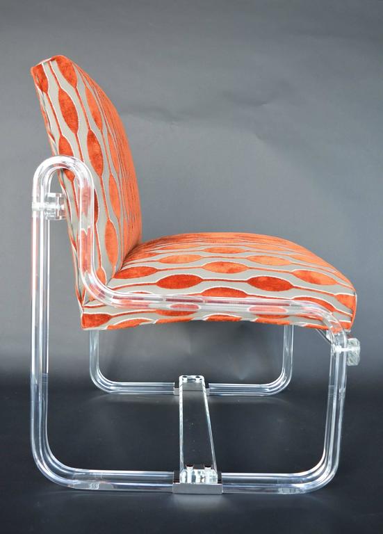 Set of Four Acrylic Chairs For Sale at 1stDibs