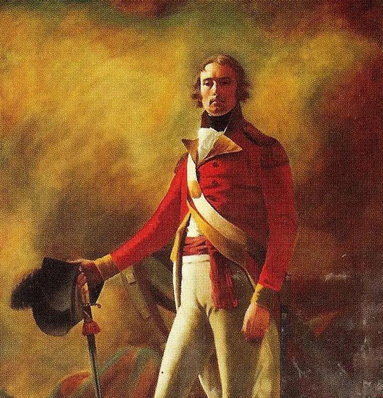 XIX secolo Ritratto monumentale del Ten. Il generale Hay MacDowall di Sir Henry Raeburn, 1805-1815 in vendita