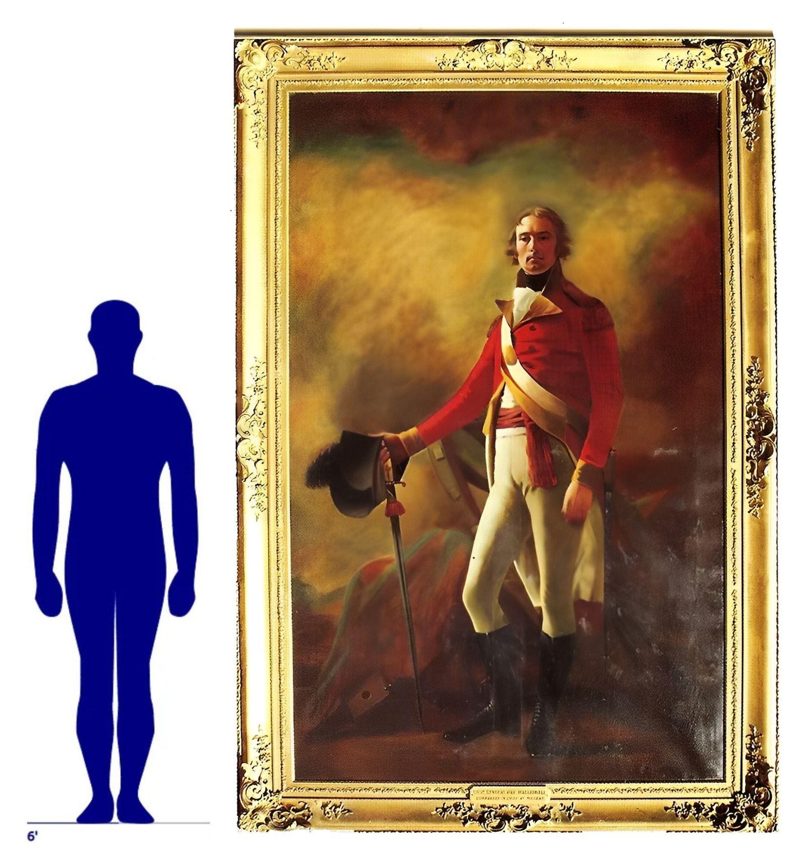 Ritratto monumentale del Ten. Il generale Hay MacDowall di Sir Henry Raeburn, 1805-1815 In condizioni buone in vendita a Los Angeles, CA