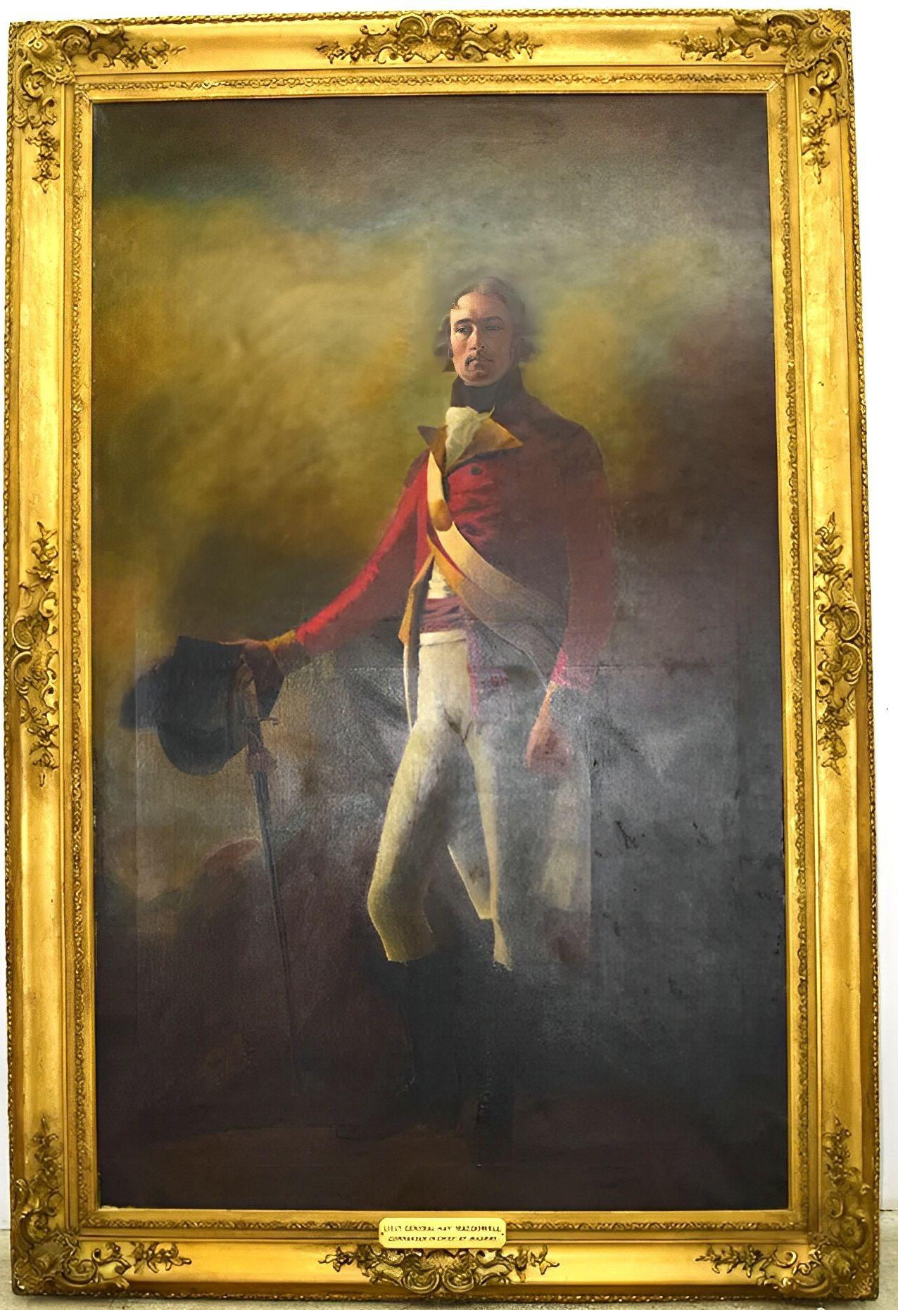 Tela Ritratto monumentale del Ten. Il generale Hay MacDowall di Sir Henry Raeburn, 1805-1815 in vendita
