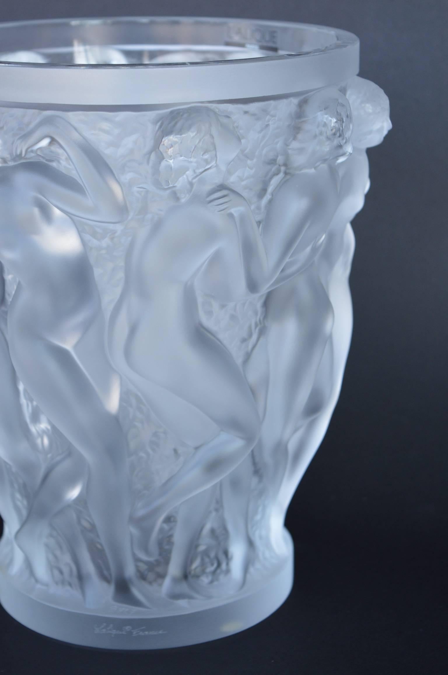 Lalique Bacchantes Vase In Excellent Condition In Los Angeles, CA