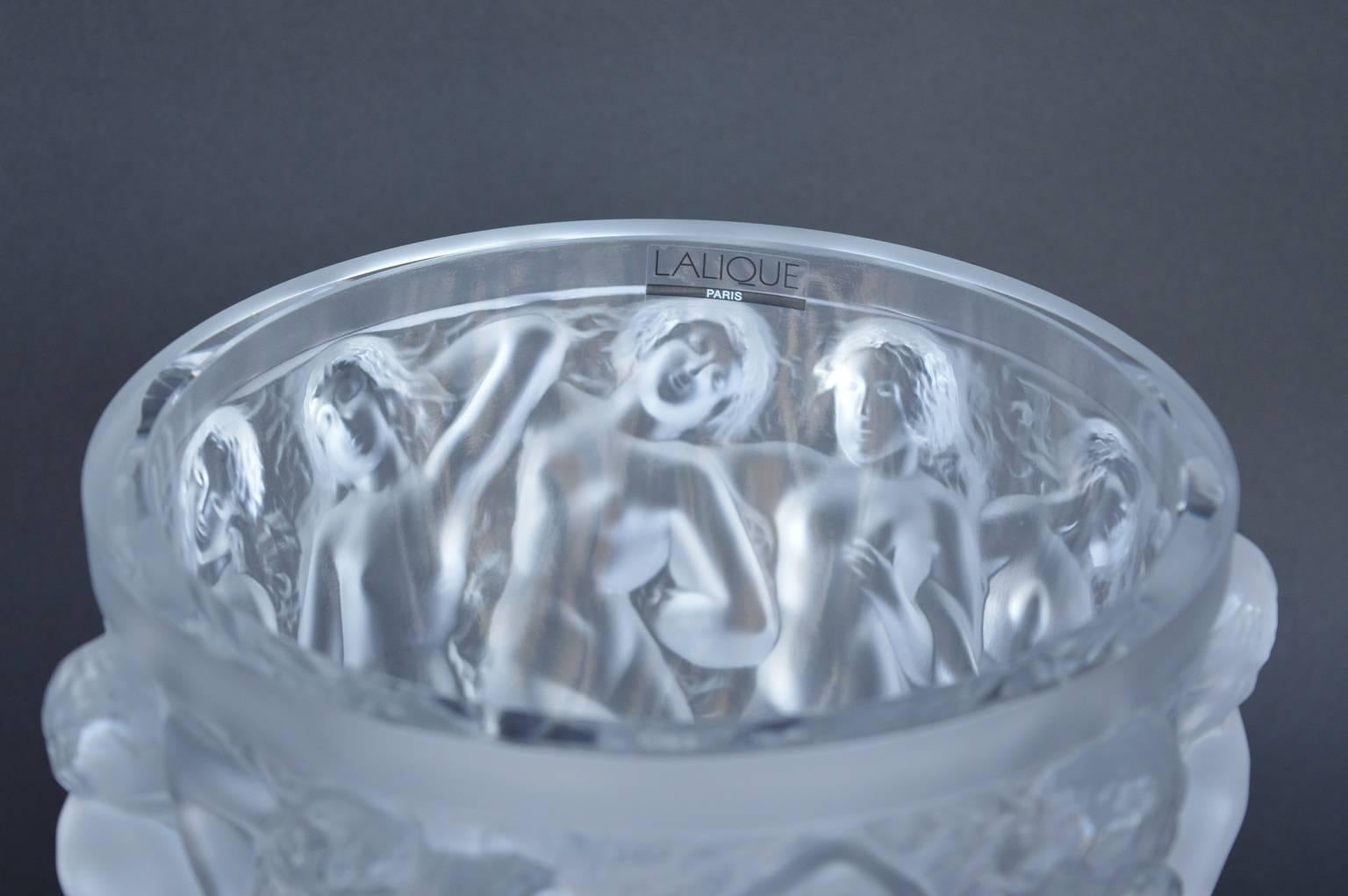 20th Century Lalique Bacchantes Vase