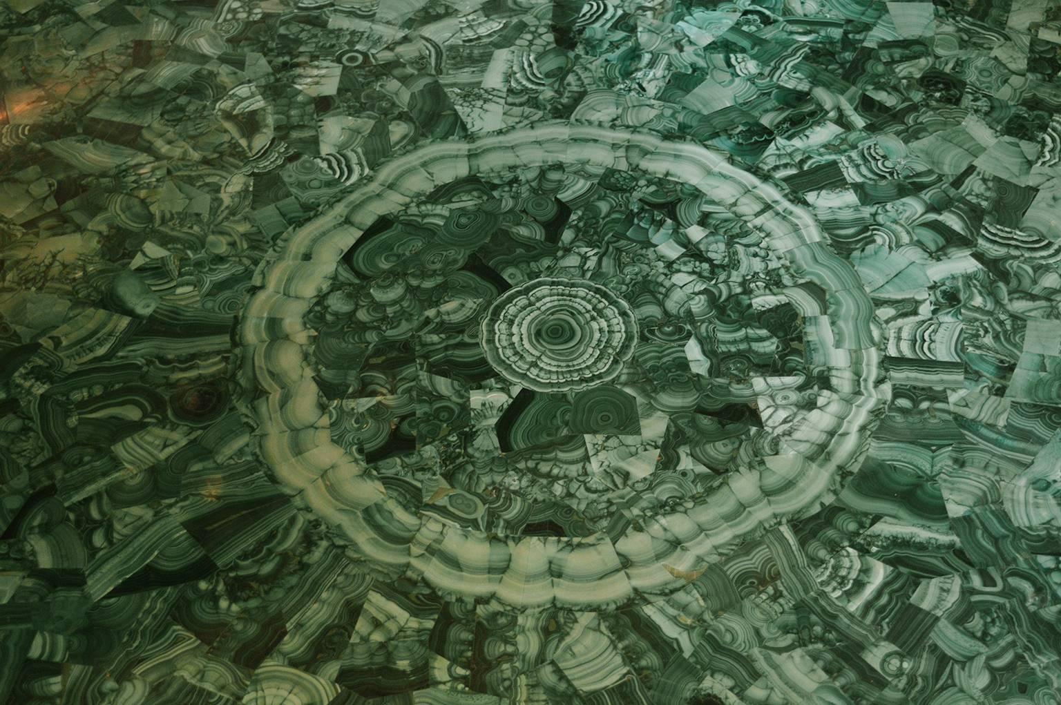 Gilt Russian Malachite Coffee Table