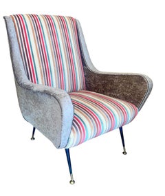 Pair of Marco Zanuso Lounge Chairs. Italy, 1950's.