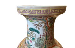 Large Chinese Export Rose Medallion Porcelain Vase. Early 20th Century.