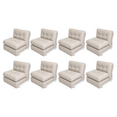 Set of Eight Mario Bellini Amanta Lounge Chairs for C&B Italia, Late 1960's.