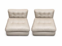 Set of Eight Mario Bellini Amanta Lounge Chairs for C&B Italia, Late 1960's.