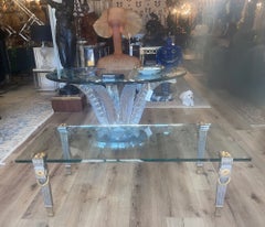 P.E. Guerin Louis XVI Style Bronze Garland Coffee Table. U.S.A Late 20th Century