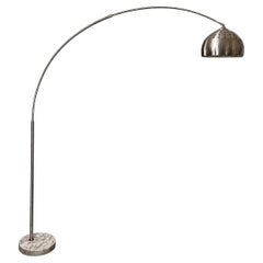 Achille and Pier Giacomo Castiglioni–Inspired Arched Floor Lamp, 20th Century.