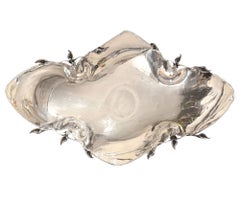 Pair of Damar 925 Sterling Silver Floral Centerpiece Bowls. Turkey.