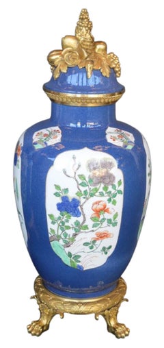 Pair of Mid-19th Century Ormolu-Mounted Chinese Export Porcelain Vases.