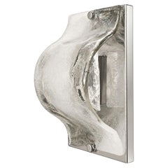 Carlo Nason for Mazzega Murano Glass Wall Sconce / Flush Mount. Italy, 1960's.