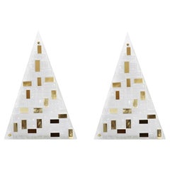 Limited Edition Pair Italian Modern Sconces Designed by Gianluca Fontana, 21st C