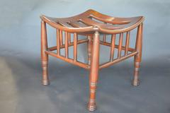 Pair of Wooden Thebes Stools